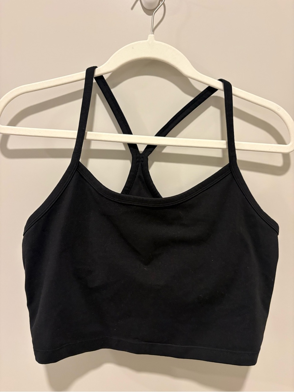 Offline Black Women's Cropped Tank Bralette - Classic Comfort
